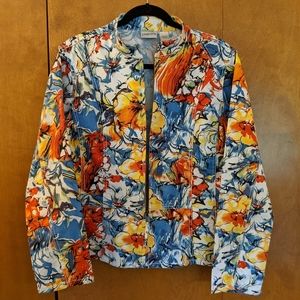 Chico's Multi Color Blazer Jacket Size 2